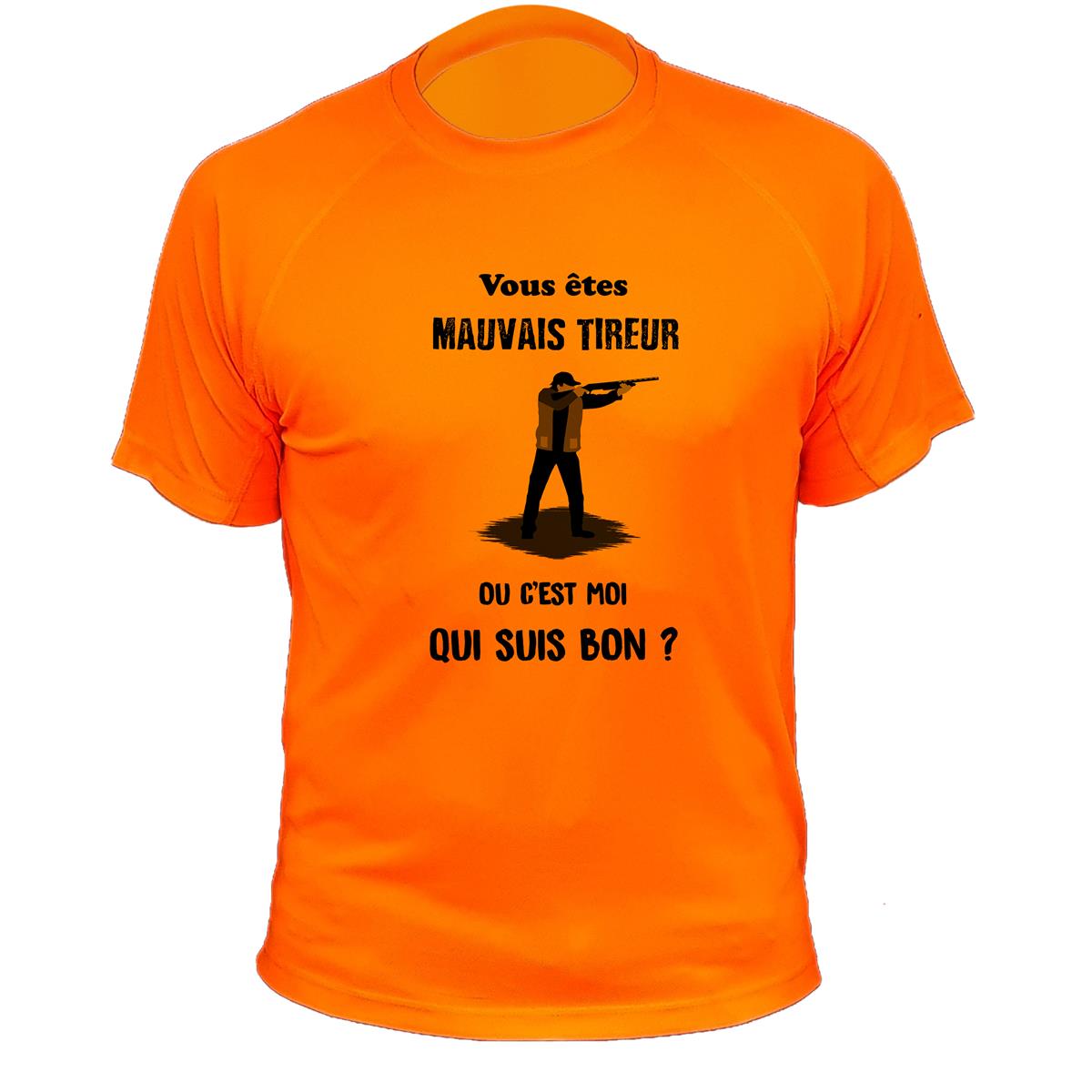 T-shirt homme Humour occitan chasse Miladieu